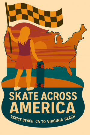 
                  
                    Skate Across America Sticker
                  
                