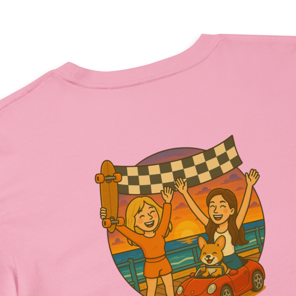 
                  
                    Finish Line Friends Crop Top - Pink
                  
                
