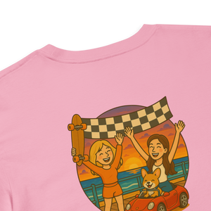 
                  
                    Finish Line Friends Crop Top - Pink
                  
                