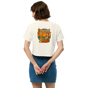 
                  
                    Finish Line Friends Crop Top- White
                  
                