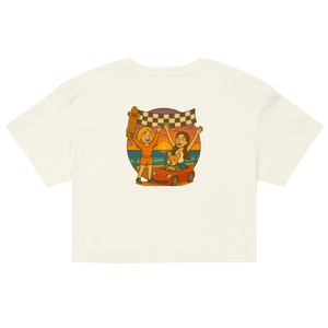 
                  
                    Finish Line Friends Crop Top- White
                  
                