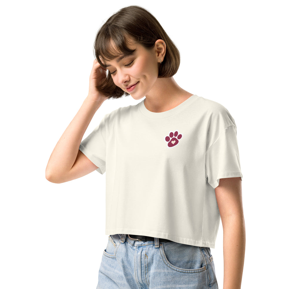 
                  
                    Pink Paw! It's a Good Day to Save Animals Cropped T- Shirt
                  
                