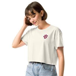 
                  
                    Pink Paw! It's a Good Day to Save Animals Cropped T- Shirt
                  
                